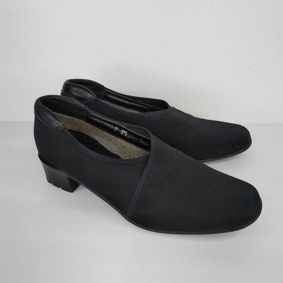 Sesto Meucci Women’s Slip-On Stretch Black Dress Shoes Size 7M - Picture 1 of 12